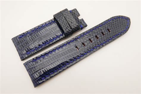 blue leather strap panerai|genuine panerai straps.